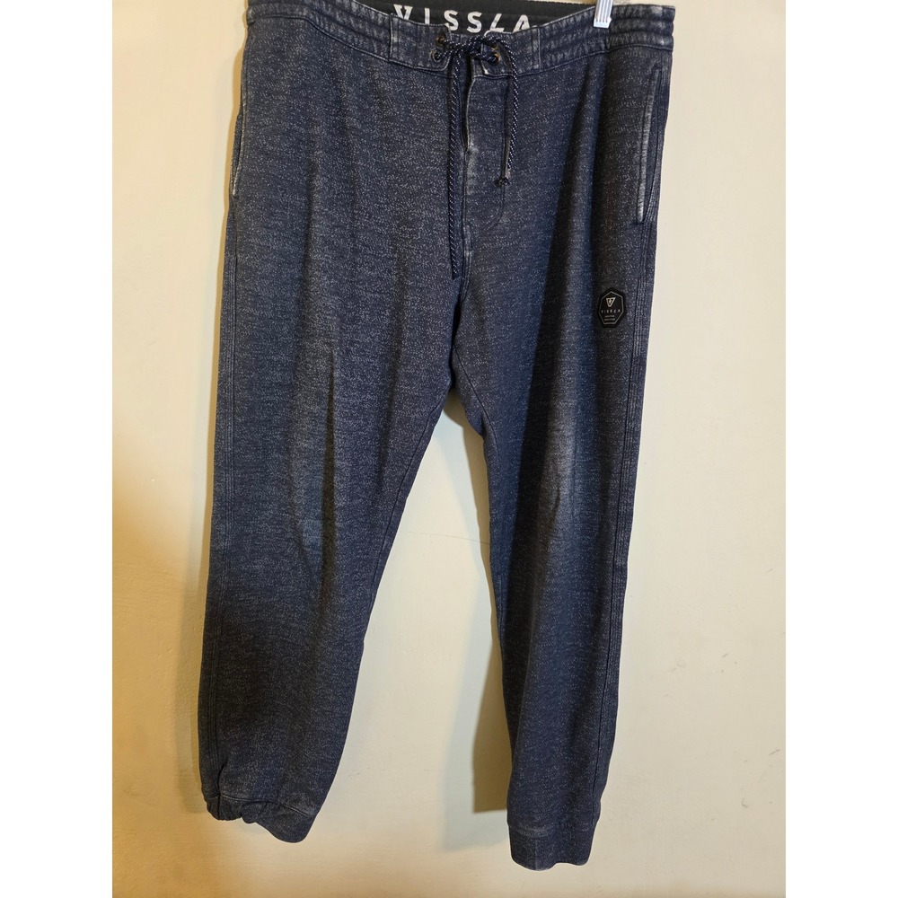 Vissla Creators Innovators Mens Blue Heathered Jogger Sweatpants Large M308EALS